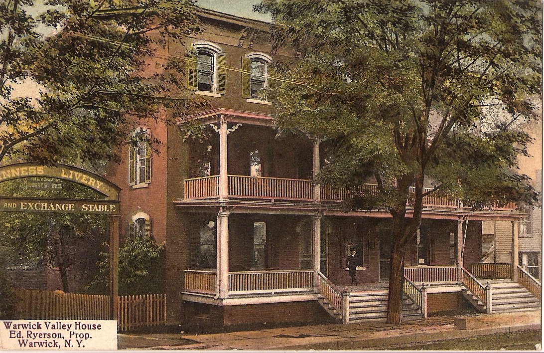 The Ryerson Hotel was the former name of the Warwick Valley Dispatch building.