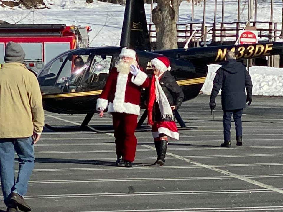 Helicopter Santa