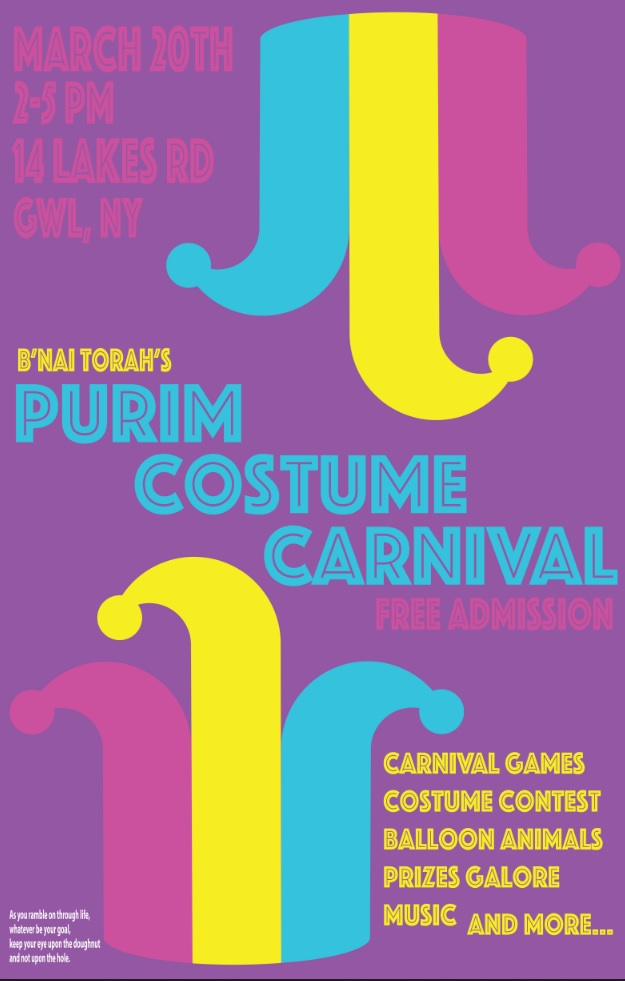 2022 B'Nai Torah Purim Costume Carnvial