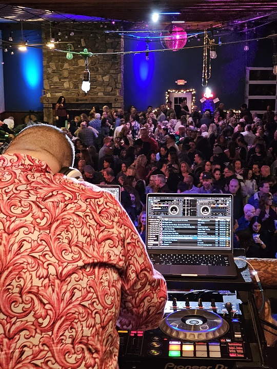 Famed NYC Dj, Frankie Cutlass plays Freestyle and house music classics for a sold out crowd at Blue Arrow Farm