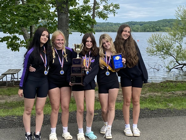 Girls Left to Right: Mila Dispenza, Amanda Gorman, Alexa Brown (coxswain), Grace Carter, Abigail Sorrell