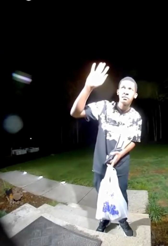 DoorDash driver Alpha Barry at John Reilly's Chester home on May 2, 2025.