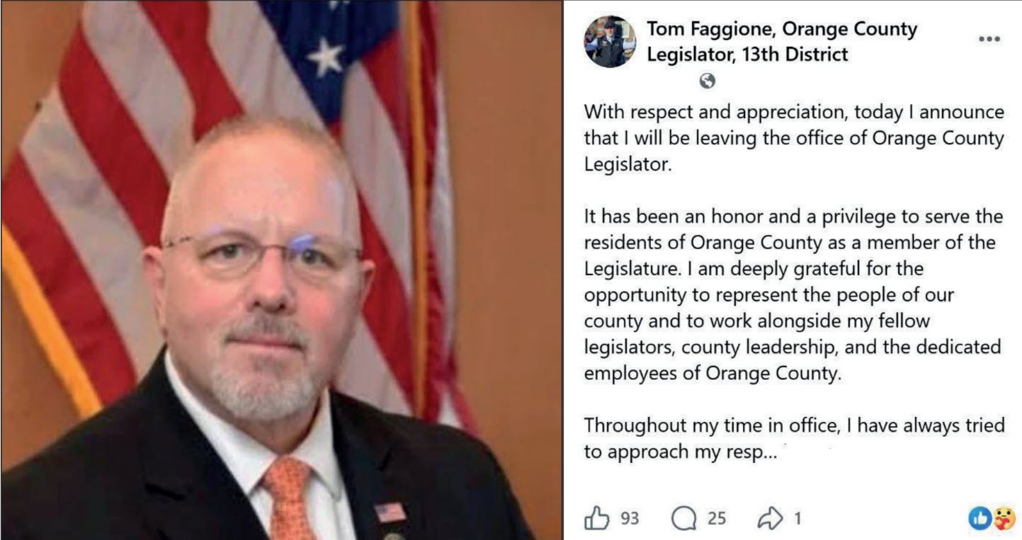 Tom Faggione Leaves the Orange County Legislature — But His Record Deserves One More Look